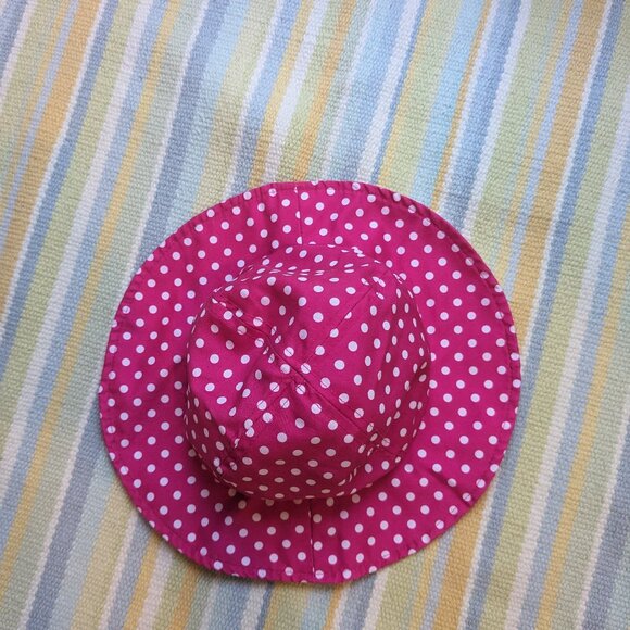 🛍️ BUNDLE ONLY | Target pink & white polka dot hat - Picture 1 of 10